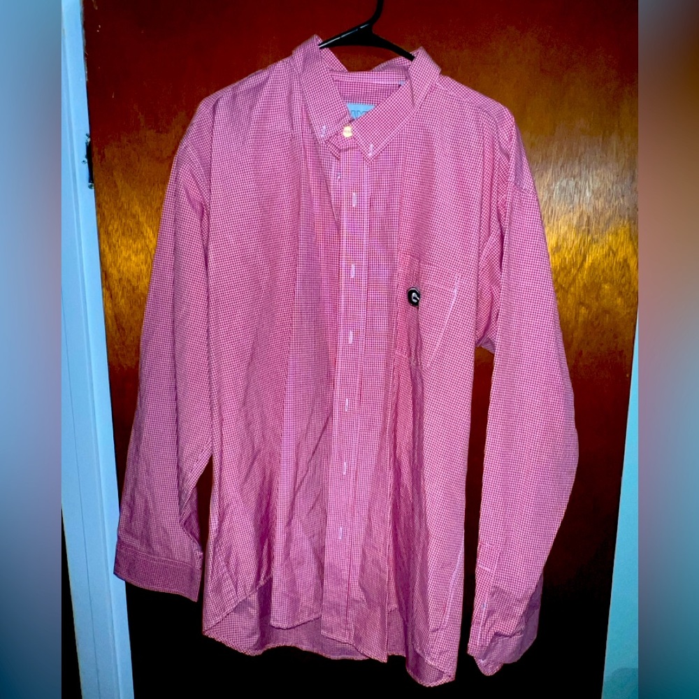 UGA Button Up. Campus Specialties, Size XXL. Red.